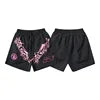 Cargo Casual Hellstar Sports Shorts Streetwear Hip-Hop Style Drawstring Cotton Flame Print Letter Fashion Brand Washed