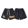 Cargo Casual Hellstar Sports Shorts Streetwear Hip-Hop Style Drawstring Cotton Flame Print Letter Fashion Brand Washed