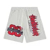 Cargo Casual Hellstar Sports Shorts Streetwear Hip-Hop Style Drawstring Cotton Flame Print Letter Fashion Brand Washed
