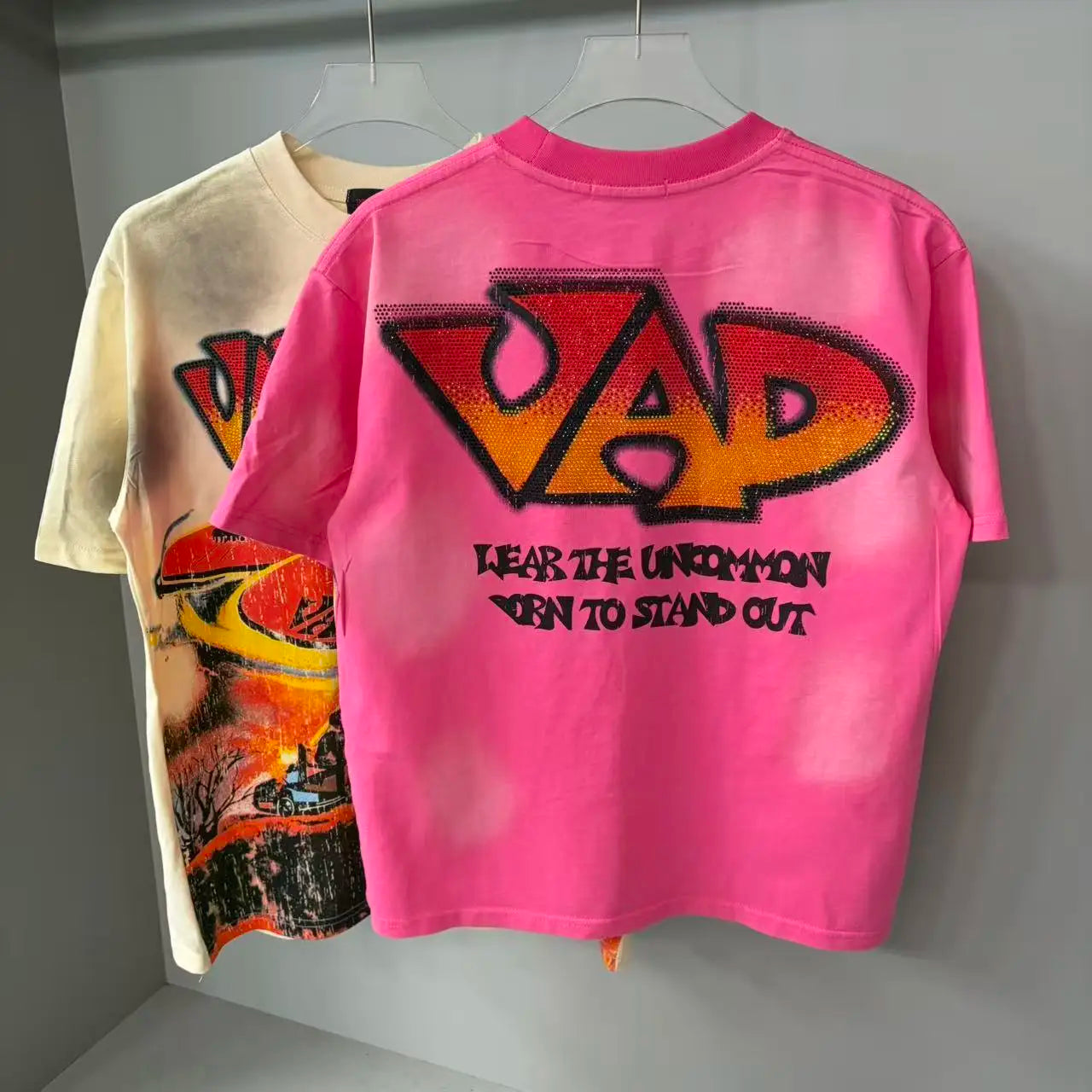 Streetwear Letter Rhinestone Cotton Short Sleeve Tshirts for Men and Women Harajuku Hip Hop Loose Shinning Diamond Tees Oversize